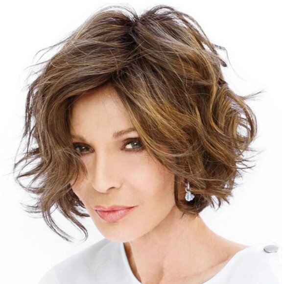 Paula Young STYLE by Jaclyn Smith Malibu Waves Wig A5015 in Carmelized Brown - Picture 1 of 9